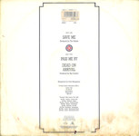 Save Me (Germany) Rear Cover