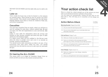 Protect and Survive Booklet Pages 22 & 23